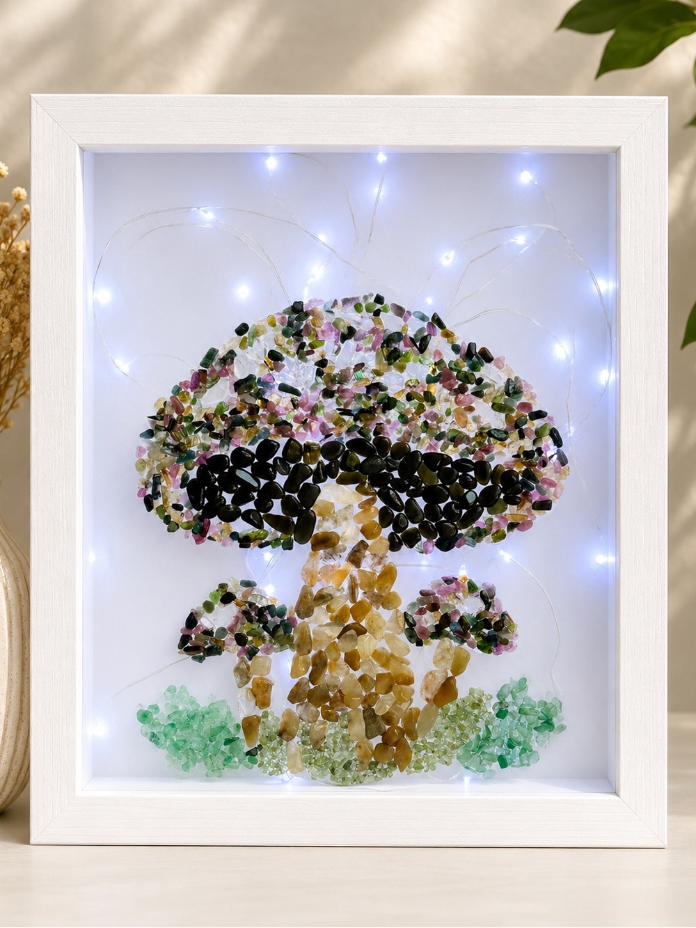 Mushroom Crystal Chips Light Box